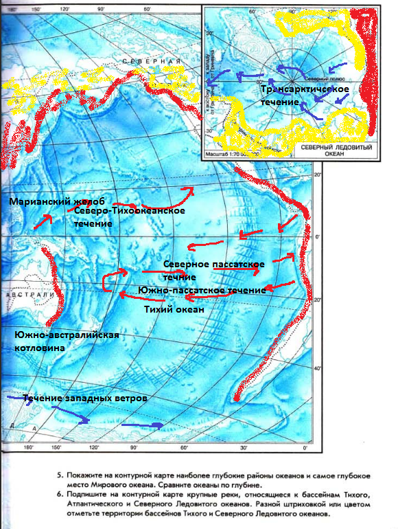 Северные течения тихого океана. Течения Северного Ледовитого океана на карте. Течения Северного Ледовитого. Карта течений Ледовитого океана. Теплые течения Северного Ледовитого океана на карте.